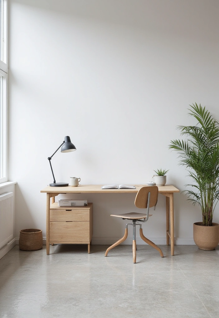 22 Office Decoration Ideas That Feel Fresh & Stylish - 12. Minimalist Approach