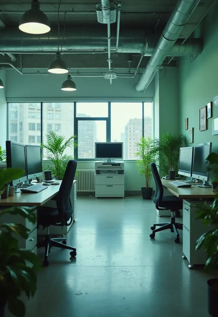 22 Office Decoration Ideas That Feel Fresh & Stylish - 17. Green Technology
