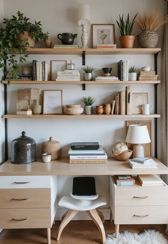 22 Office Shelving Ideas That Mix Storage & Style - 17. Open Shelving for Easy Access
