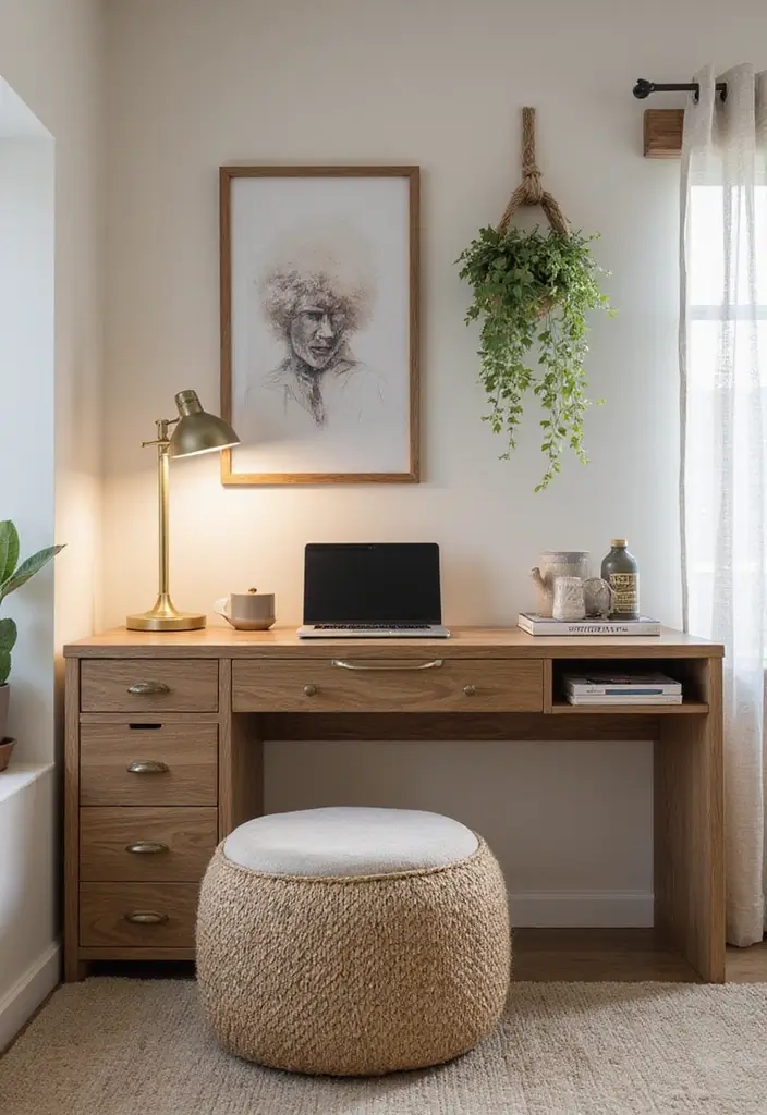 25 Cozy Home Office Ideas That Make Work Comfortable - 13. Multi-Functional Furniture