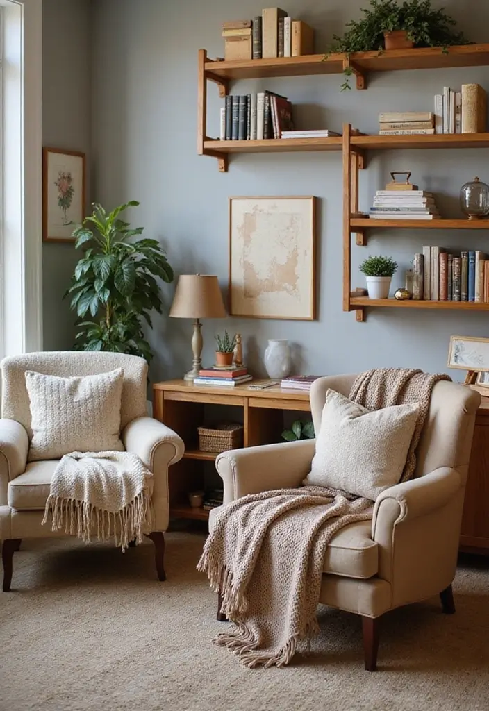 25 Cozy Home Office Ideas That Make Work Comfortable - 19. Cozy Throw Blankets
