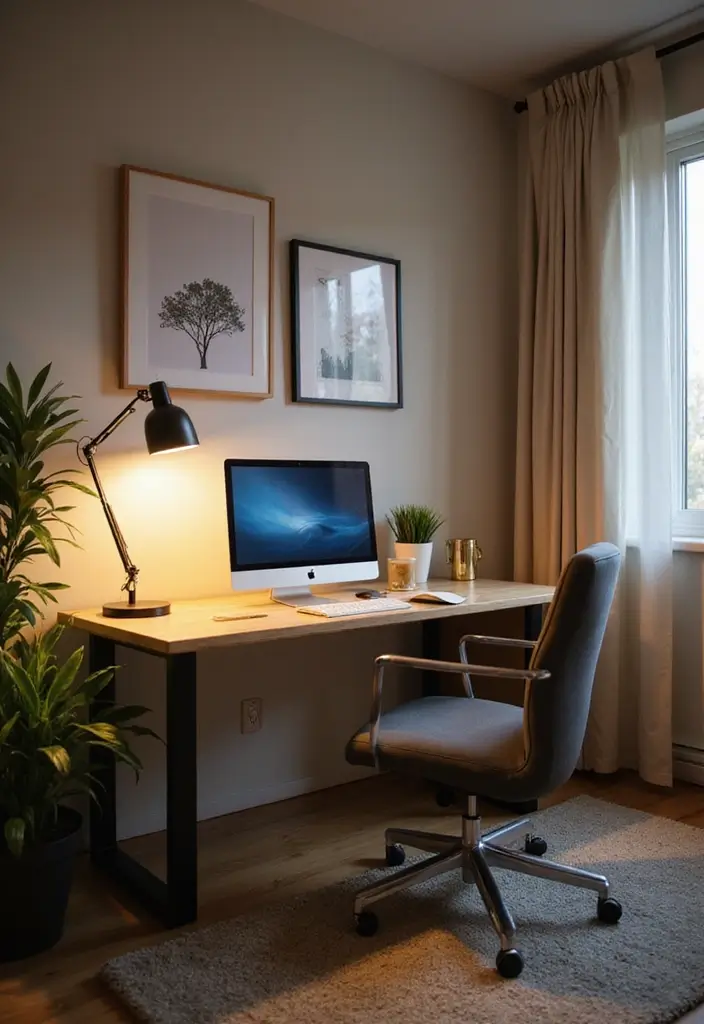 25 Cozy Home Office Ideas That Make Work Comfortable - 20. Smart Tech Solutions