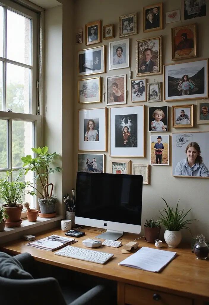 25 Desk Office Ideas That Upgrade Your Workspace - 10. Personal Touches