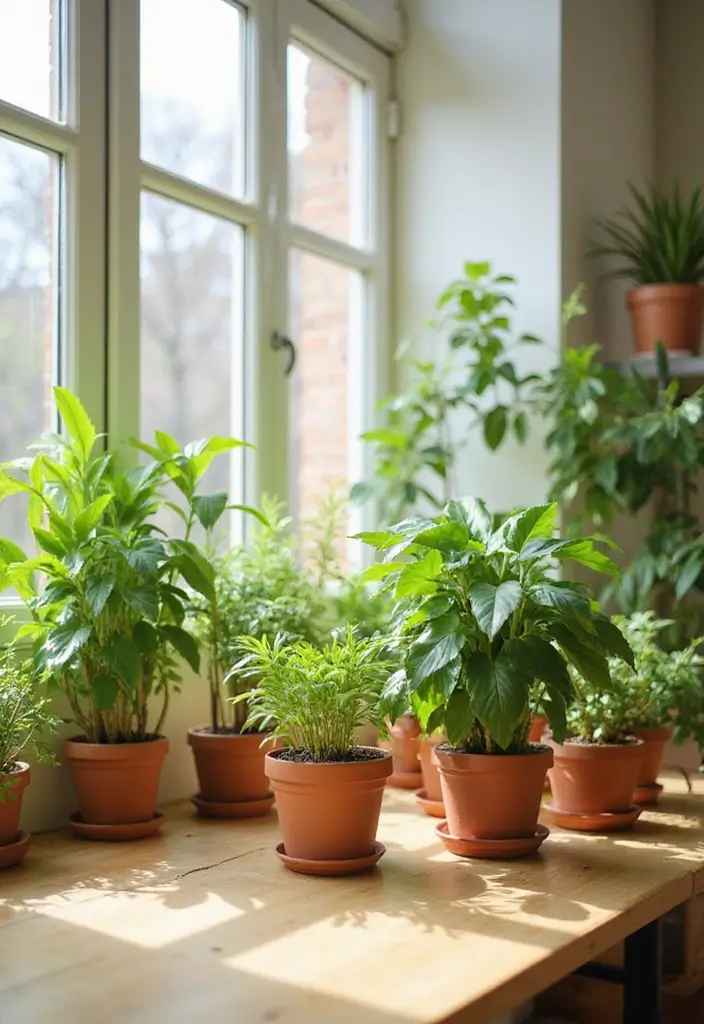 25 Desk Office Ideas That Upgrade Your Workspace - 3. Indoor Plants for Air Quality