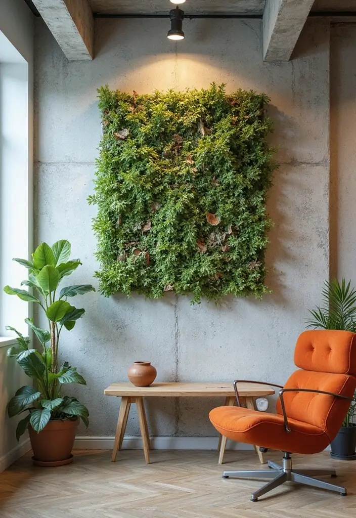 25 Desk Office Ideas That Upgrade Your Workspace - 6. Eco-Friendly Wall Art