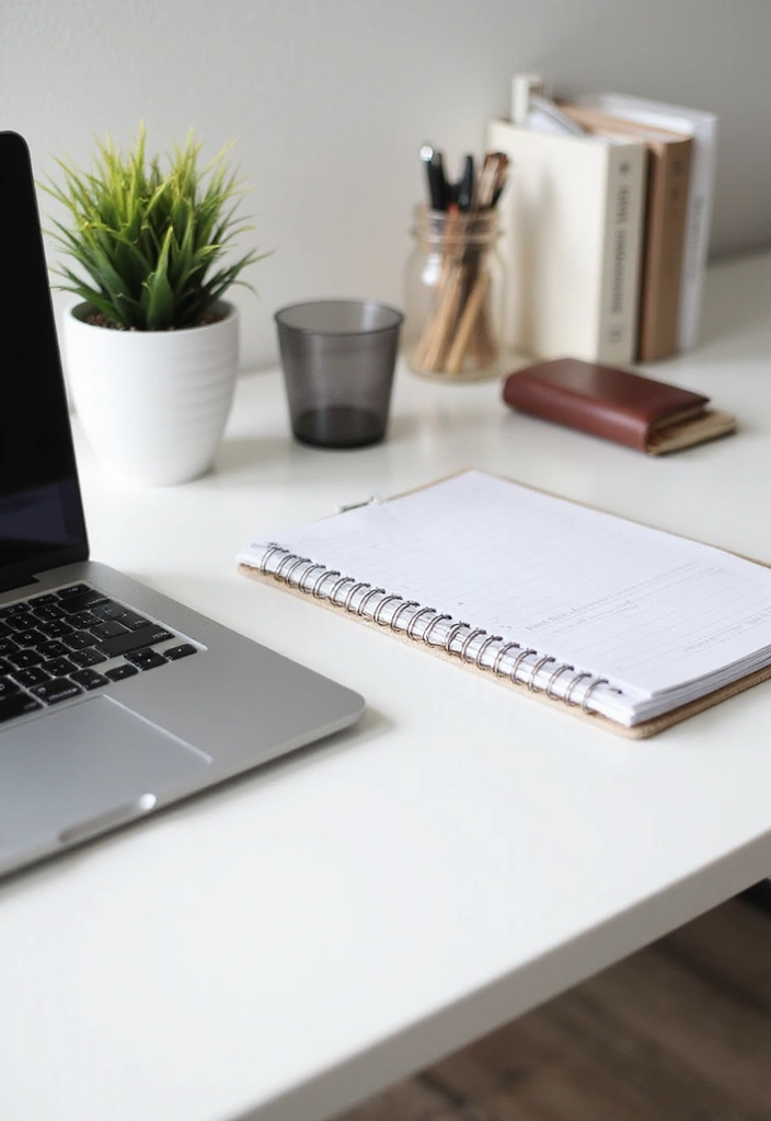 25 Desk Office Ideas That Upgrade Your Workspace - 7. Minimalist Desk Setup
