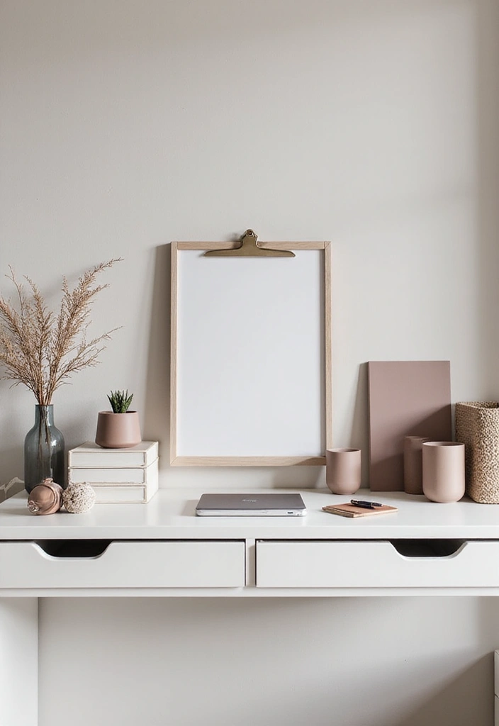 25 Home Office Desk Ideas That Look Stylish & Smart - 17. Monochromatic Magic