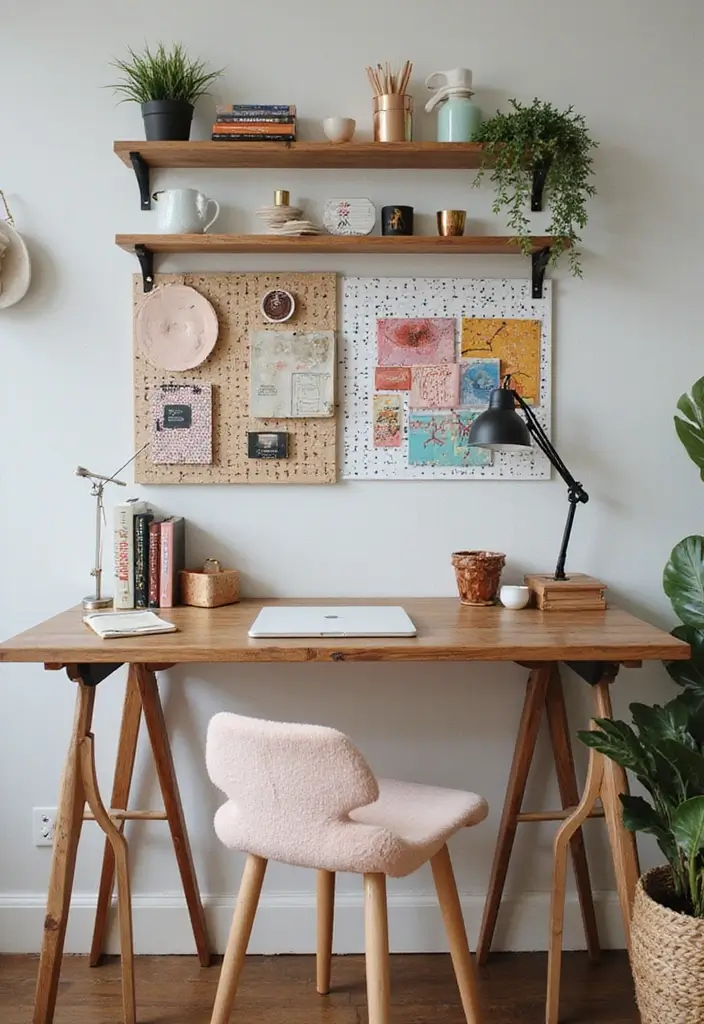 25 Home Office Desk Ideas That Look Stylish & Smart - 19. Creative Desk Inspirations