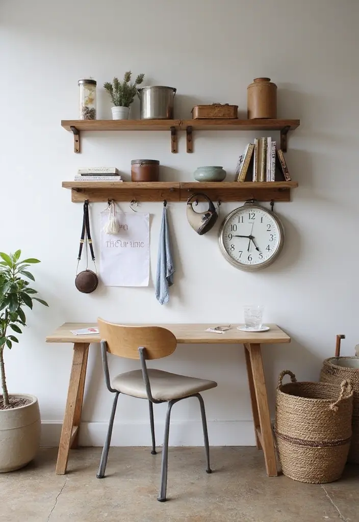 25 Home Office Desk Ideas That Look Stylish & Smart - 23. Efficient Use of Vertical Space