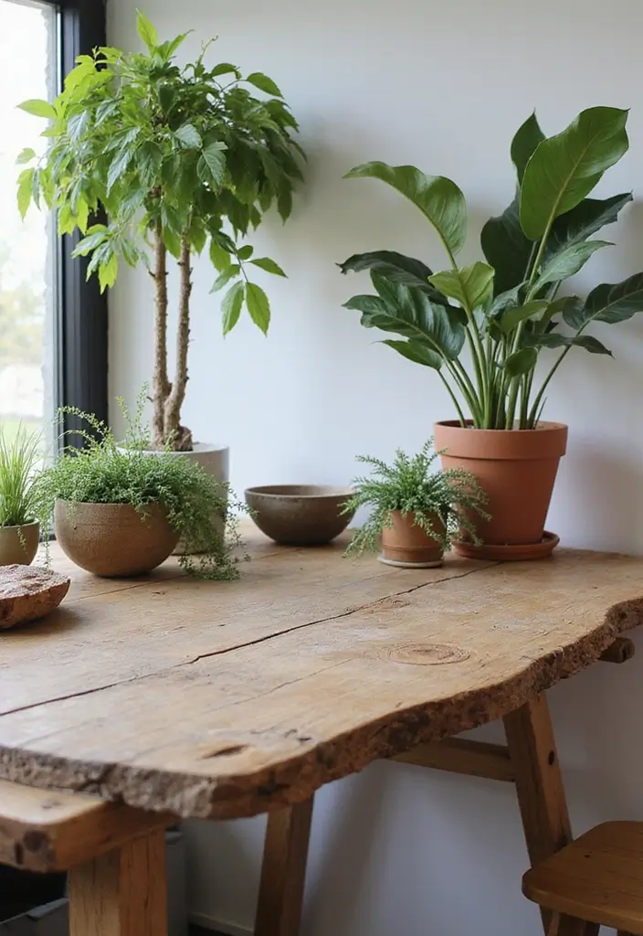 25 Home Office Desk Ideas That Look Stylish & Smart - 4. Nature-Inspired Workspace