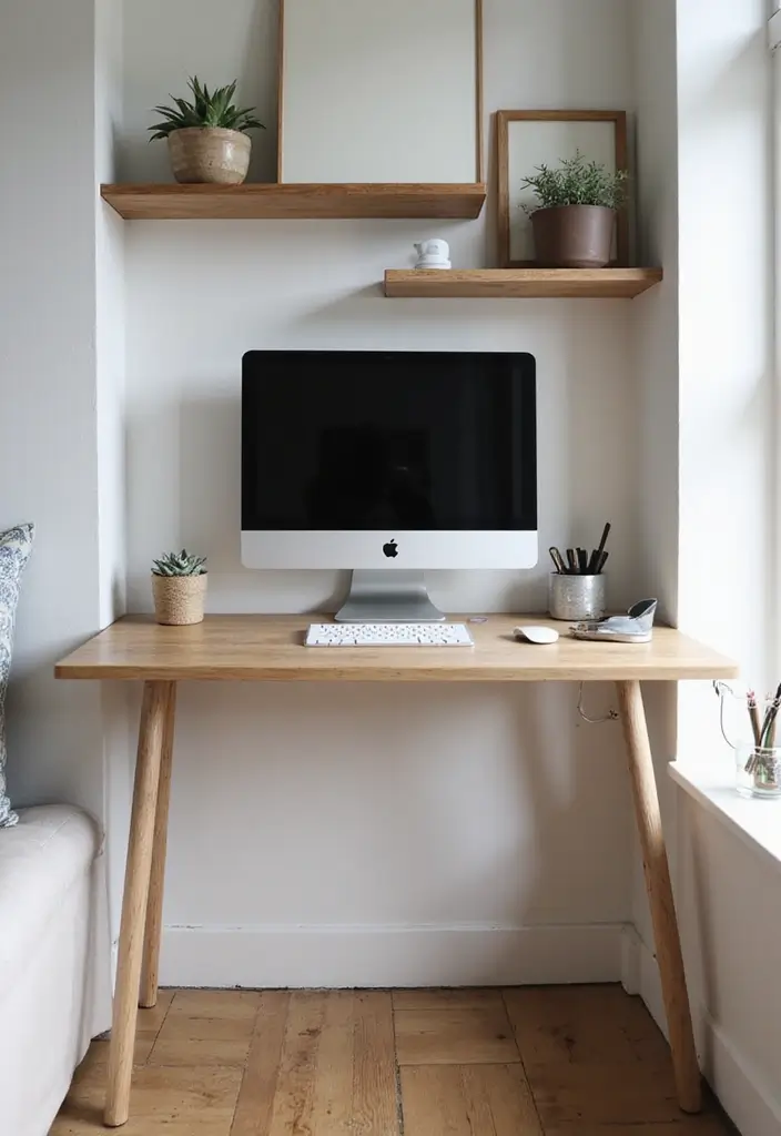 25 Home Office Desk Ideas That Look Stylish & Smart - 7. Wall-Mounted Desks
