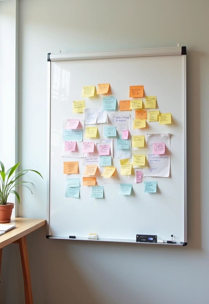 25 Office Decor Ideas That Instantly Upgrade Your Desk - 13. Dynamic Whiteboard or Corkboard