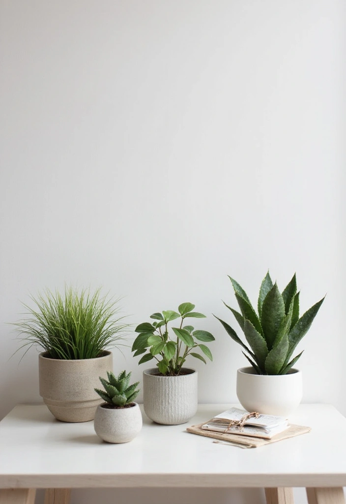 25 Office Decor Ideas That Instantly Upgrade Your Desk - 2. Elegant Potted Plants