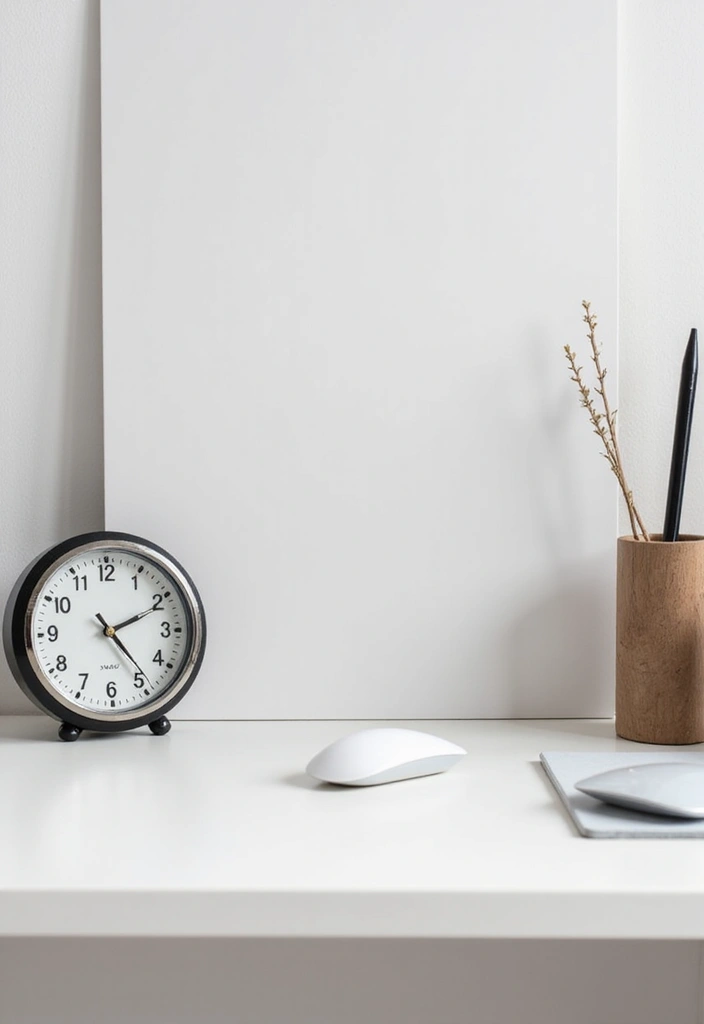 25 Office Decor Ideas That Instantly Upgrade Your Desk - 4. Minimalist Desk Accessories