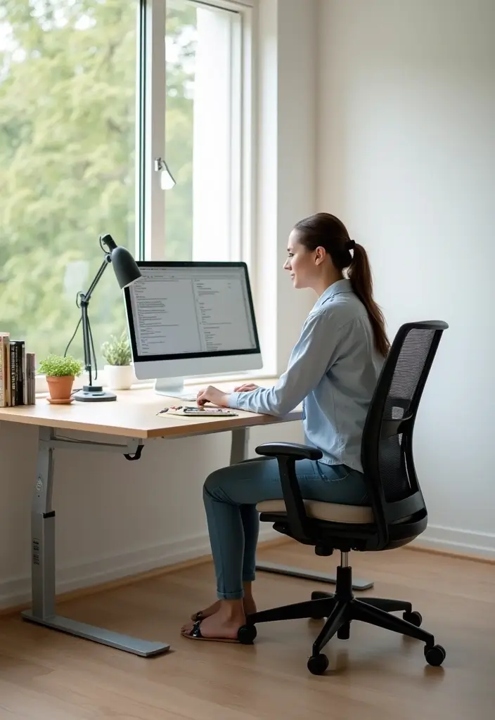 25 Office Decor Ideas That Instantly Upgrade Your Desk - 5. Ergonomic Desk Layout