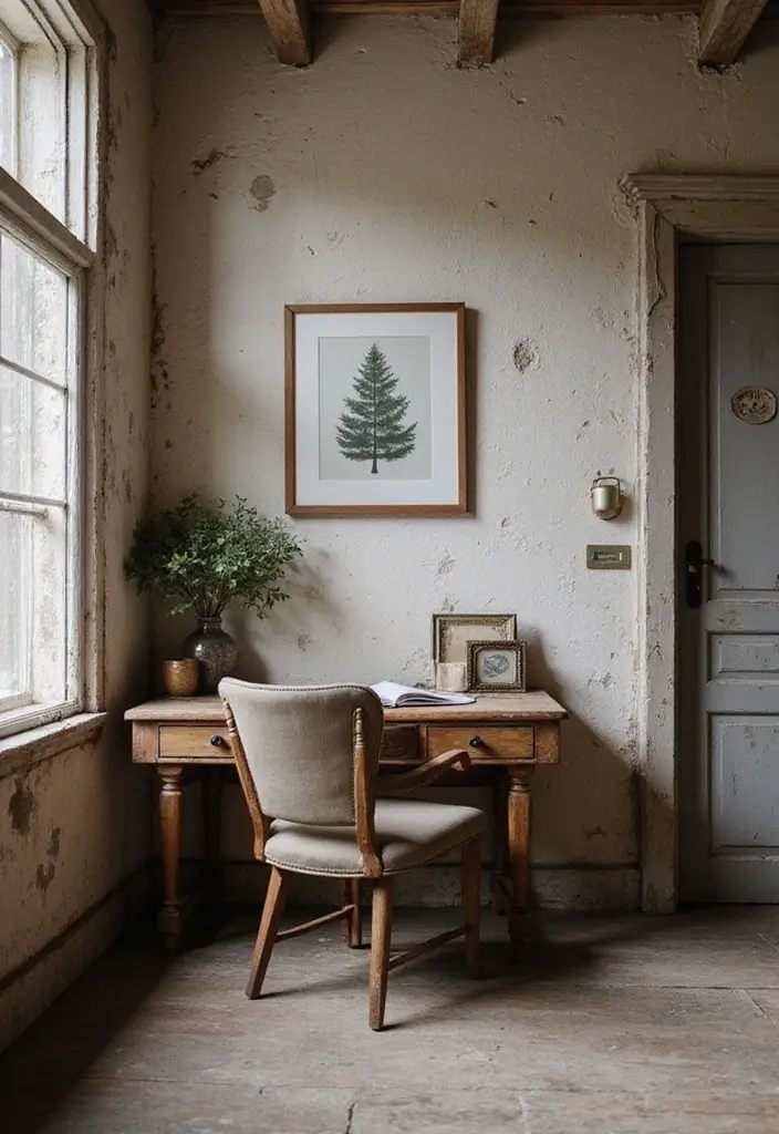 25 Rustic Office Ideas That Feel Warm & Inviting - 13. Mix of Old and New