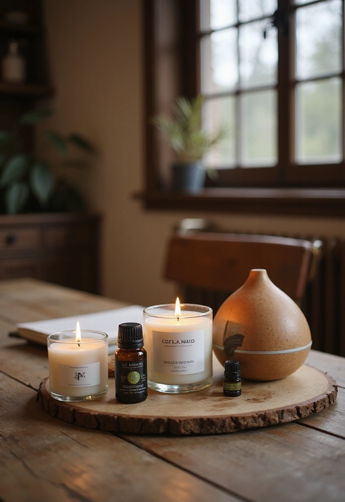 25 Rustic Office Ideas That Feel Warm & Inviting - 25. Scented Elements