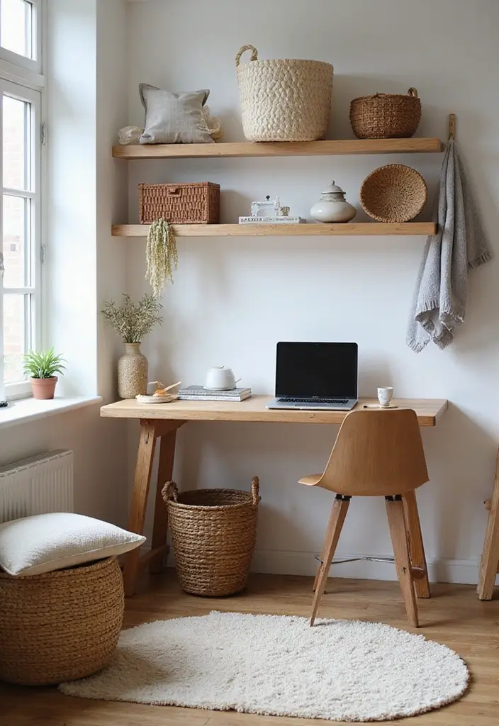 25 Small Office Decorating Ideas That Maximize Style - 10. Textured Elements