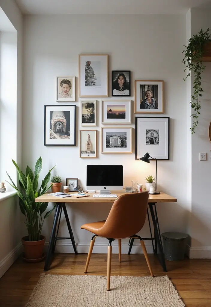 25 Small Office Decorating Ideas That Maximize Style - 11. Personal Touches