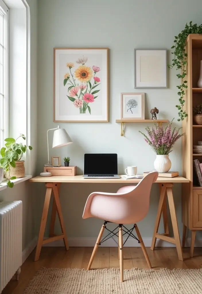 25 Small Office Decorating Ideas That Maximize Style - 17. Seasonal Decor Changes