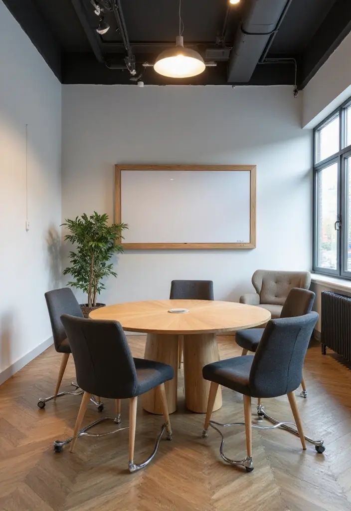 25 Small Office Decorating Ideas That Maximize Style - 22. Collaborative Spaces