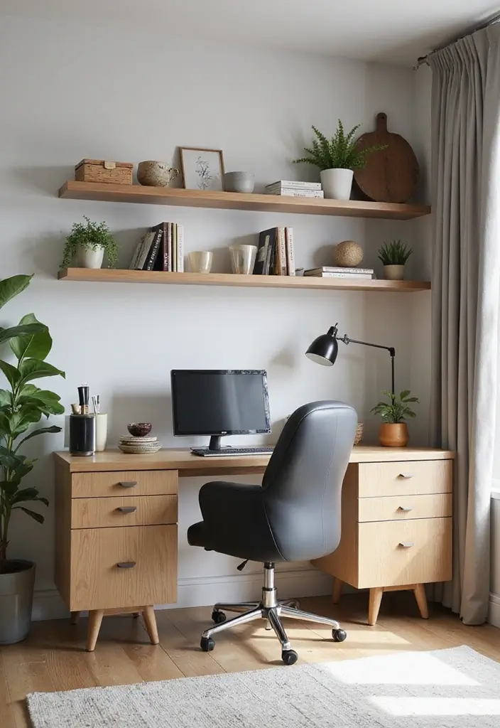30+ Modern Home Office Designs That Wow - 10. Smart Storage Solutions