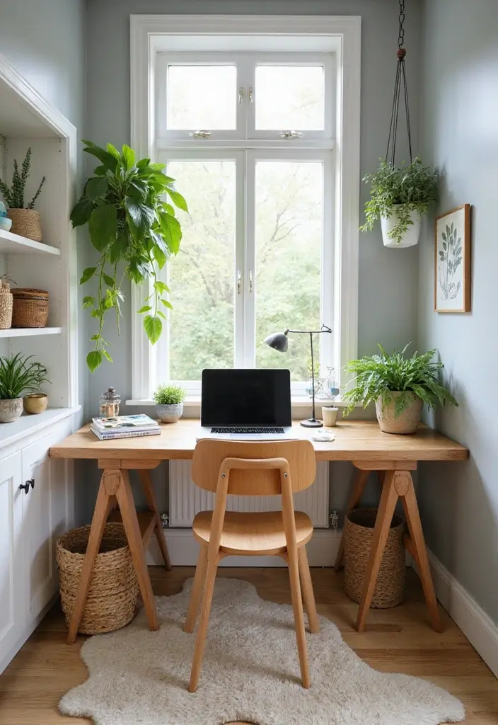 30+ Modern Home Office Designs That Wow - 24. Green and Eco-Conscious Decor