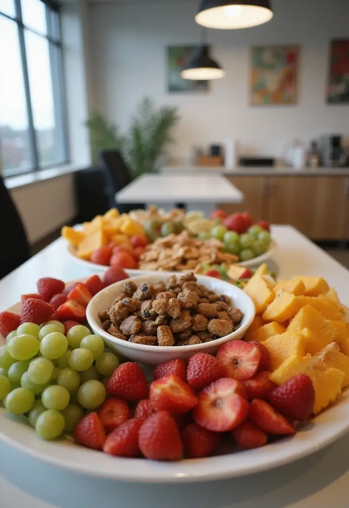 30+ Office Christmas Decorations That Spark Holiday Cheer - 14. Holiday-themed Food Displays