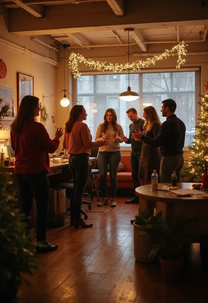 30+ Office Christmas Decorations That Spark Holiday Cheer - 18. Eco-Friendly Holiday Playlist
