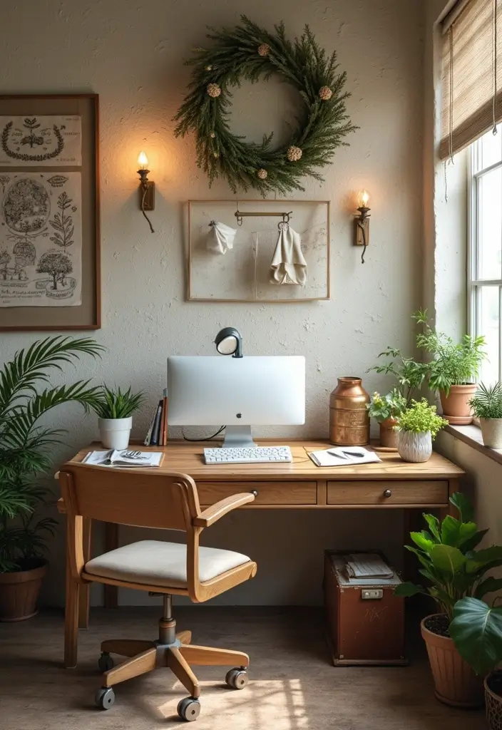 30+ Office Christmas Decorations That Spark Holiday Cheer - 21. Sustainable Holiday Themes