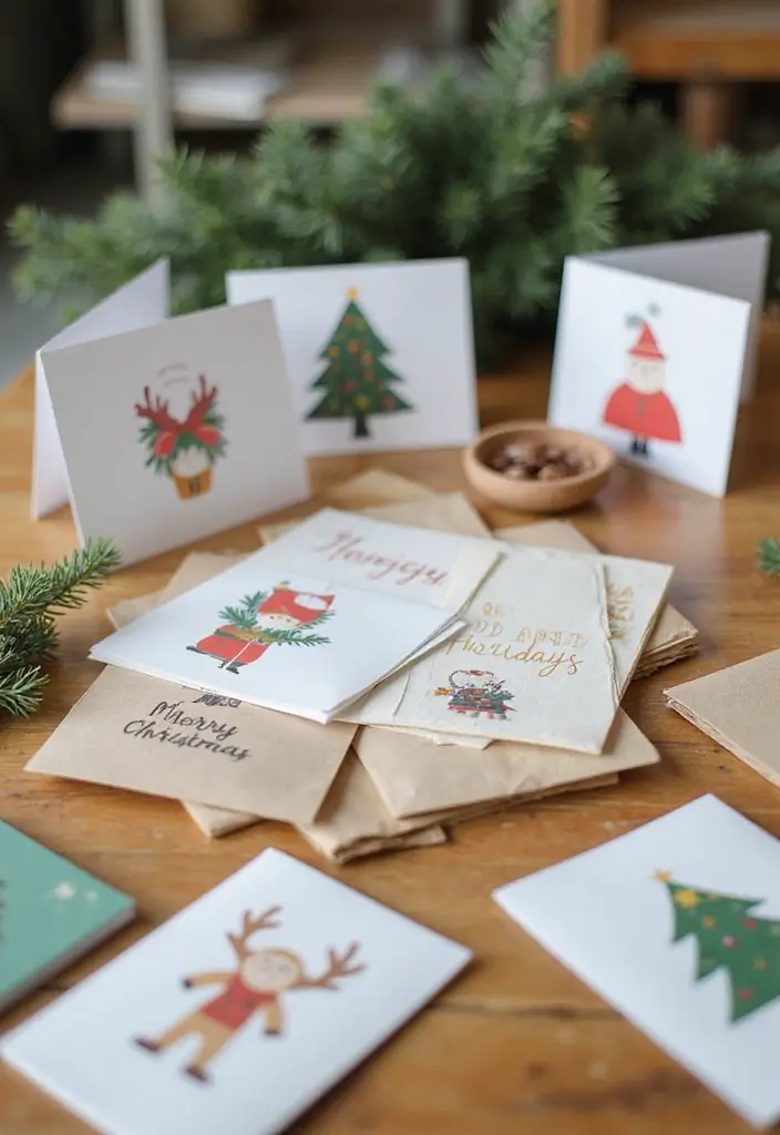 30+ Office Christmas Decorations That Spark Holiday Cheer - 8. Eco-Friendly Holiday Cards