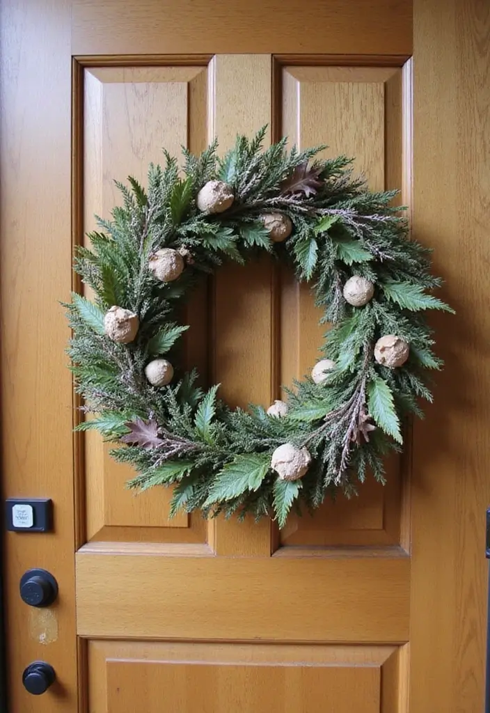 30+ Office Christmas Decorations That Spark Holiday Cheer - 9. Upcycled Holiday Wreath