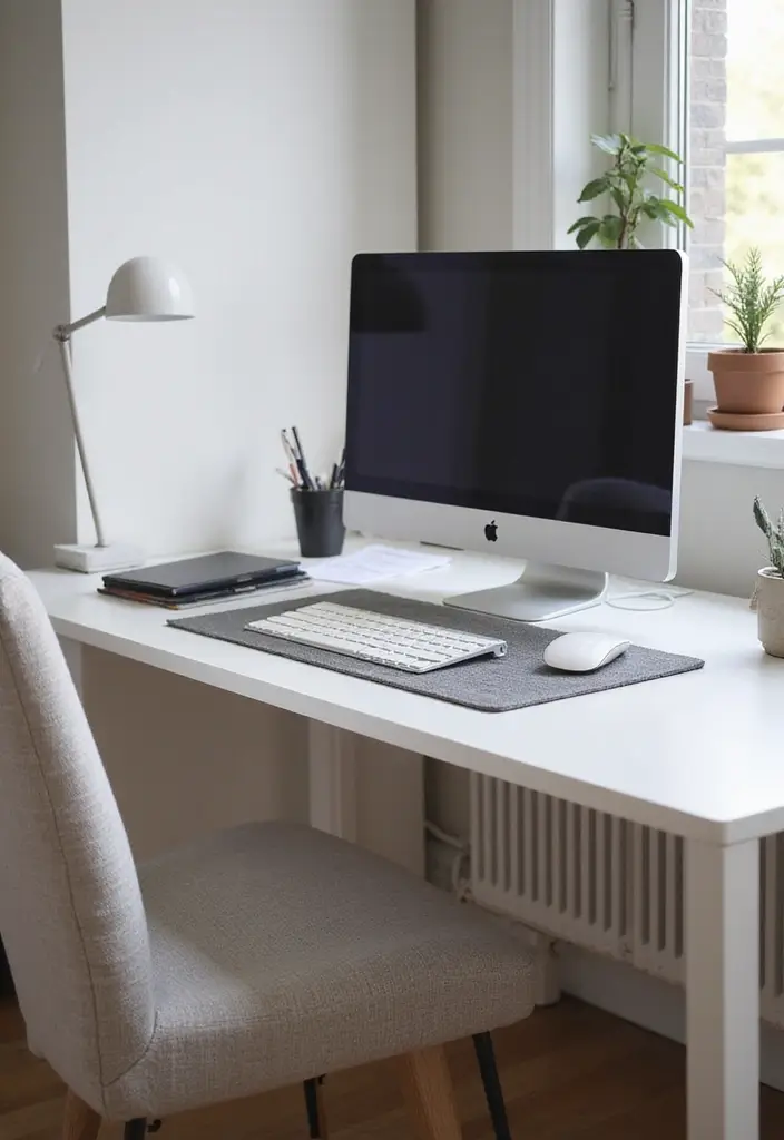 30+ Office Desk Decor Ideas That Spark Creativity - 12. Minimalist Desk Mat