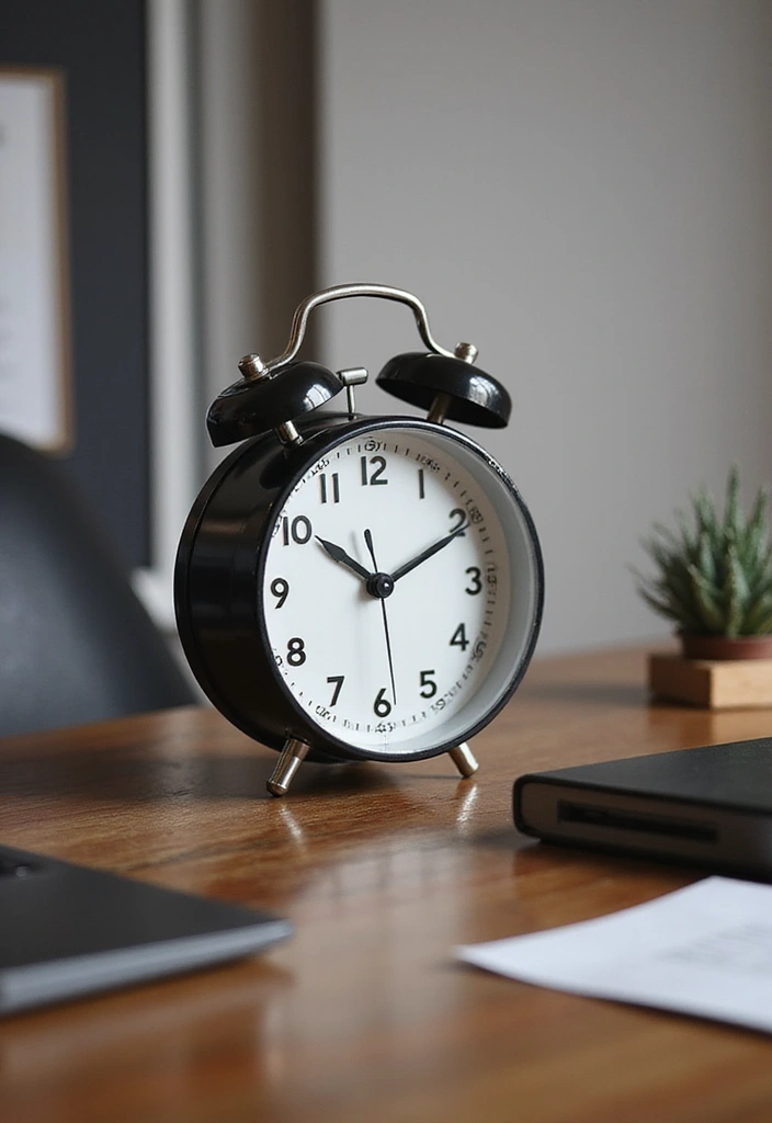 30+ Office Desk Decor Ideas That Spark Creativity - 17. Minimalist Clocks