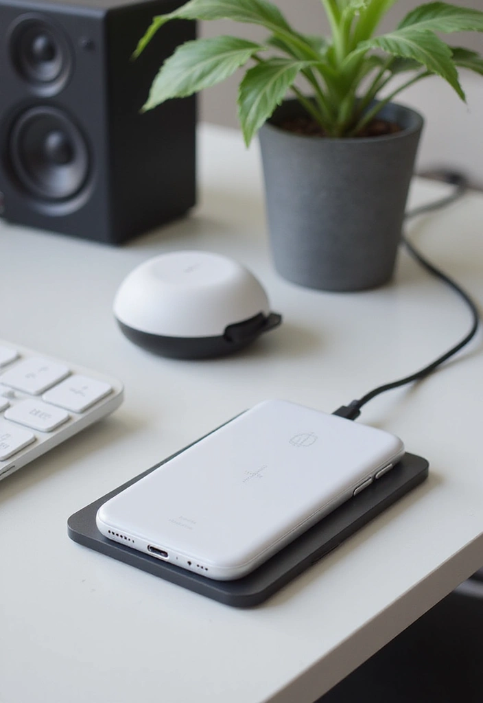 30+ Office Desk Decor Ideas That Spark Creativity - 27. Smart Technology Integration