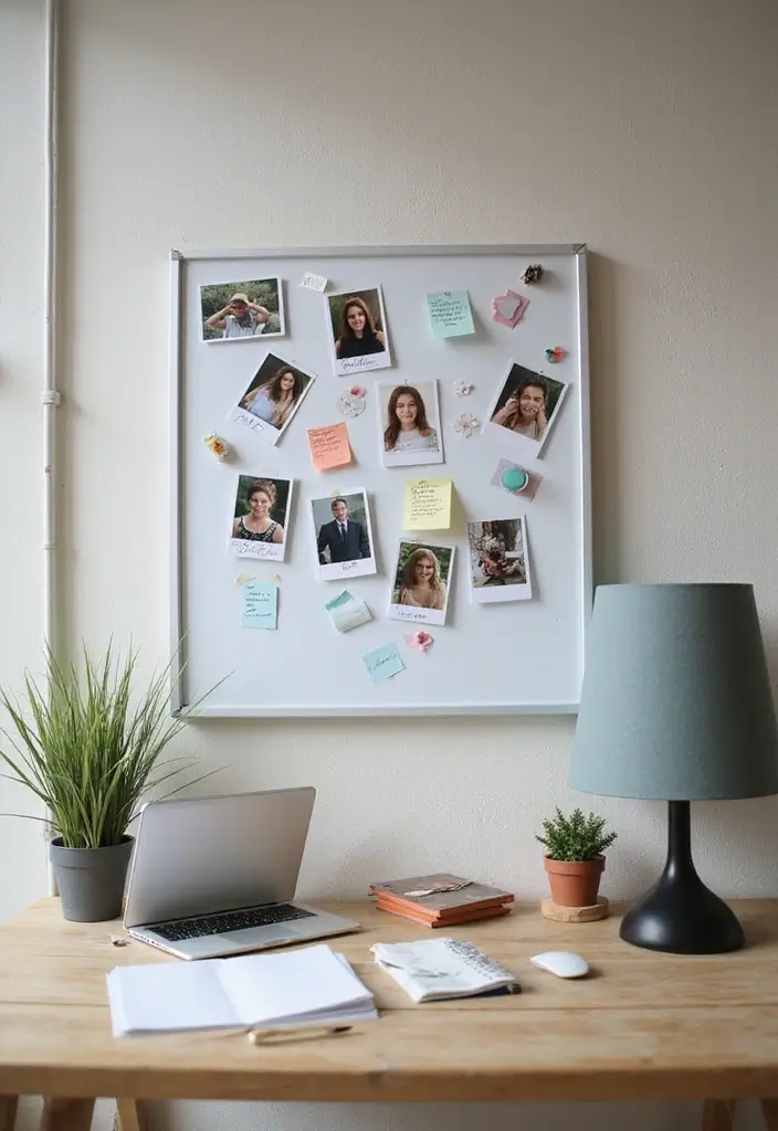 30+ Office Wall Decor Ideas That Inspire Creativity - 15. Magnetic Wall Boards