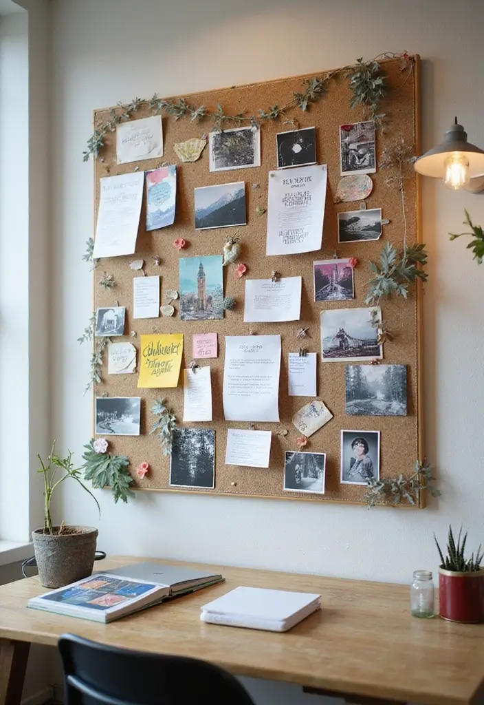 30+ Office Wall Decor Ideas That Inspire Creativity - 23. Creative Bulletin Boards