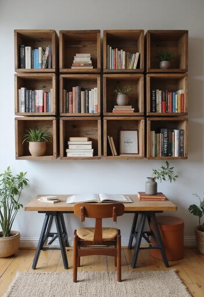 30+ Office Wall Decor Ideas That Inspire Creativity - 27. Unique Book Displays