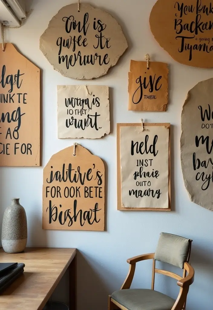 30+ Office Wall Decor Ideas That Inspire Creativity - 4. Motivational Wall Quotes