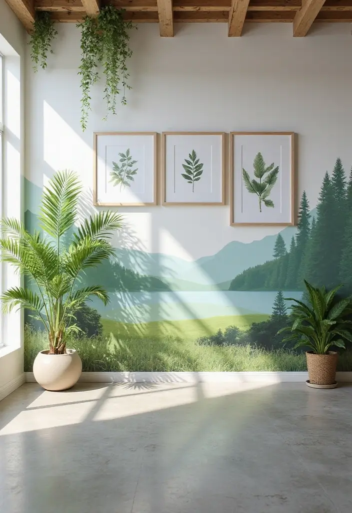 30+ Office Wall Decor Ideas That Inspire Creativity - 6. Biophilic Design Elements