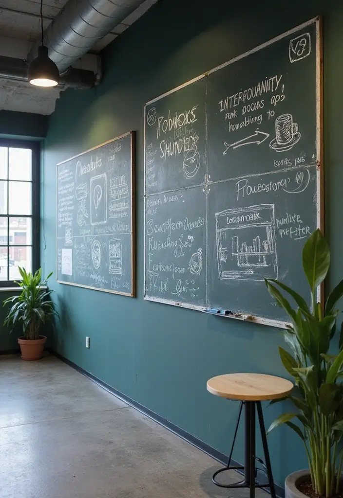 30+ Office Wall Decor Ideas That Inspire Creativity - 7. Interactive Wall Boards