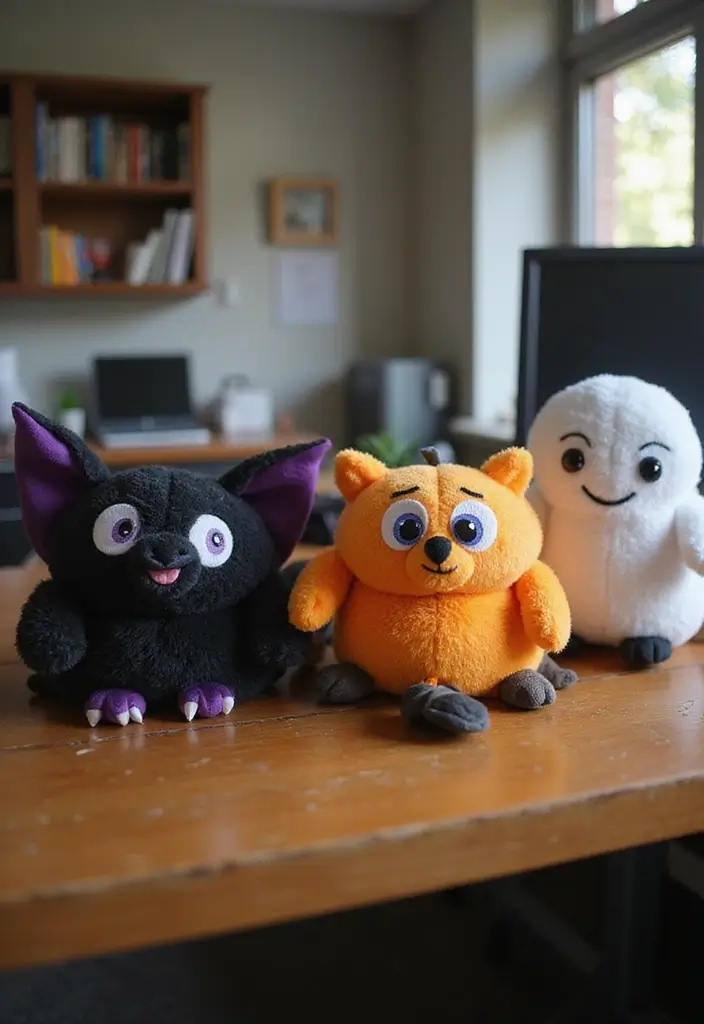 20 Halloween Office Decor Ideas That Are Spooky & Fun - 15. Creepy Creature Companions