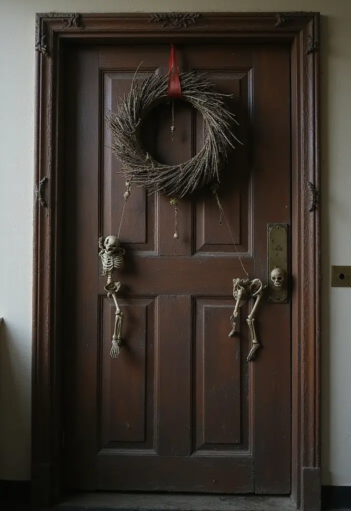 20 Halloween Office Decor Ideas That Are Spooky & Fun - 12. Haunted Door Decorations