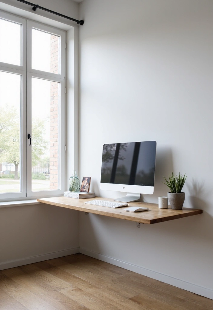 30 Aesthetic Office Decor Ideas TikTok Would Approve - 13. Floating Desks
