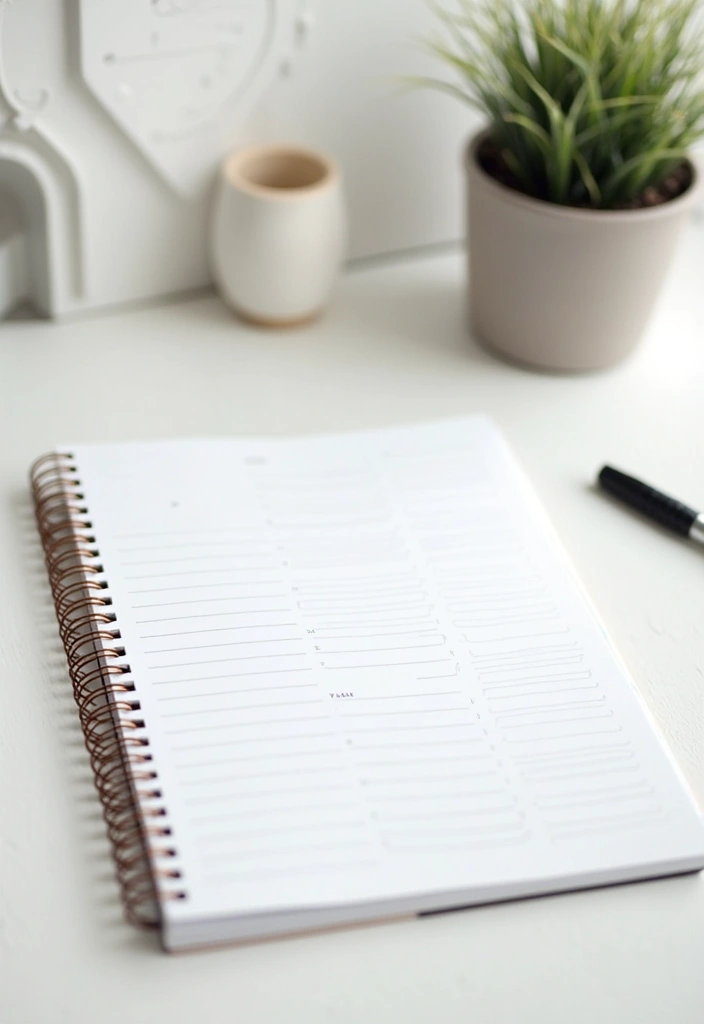 30 Aesthetic Office Decor Ideas TikTok Would Approve - 17. Minimalist Desk Planner