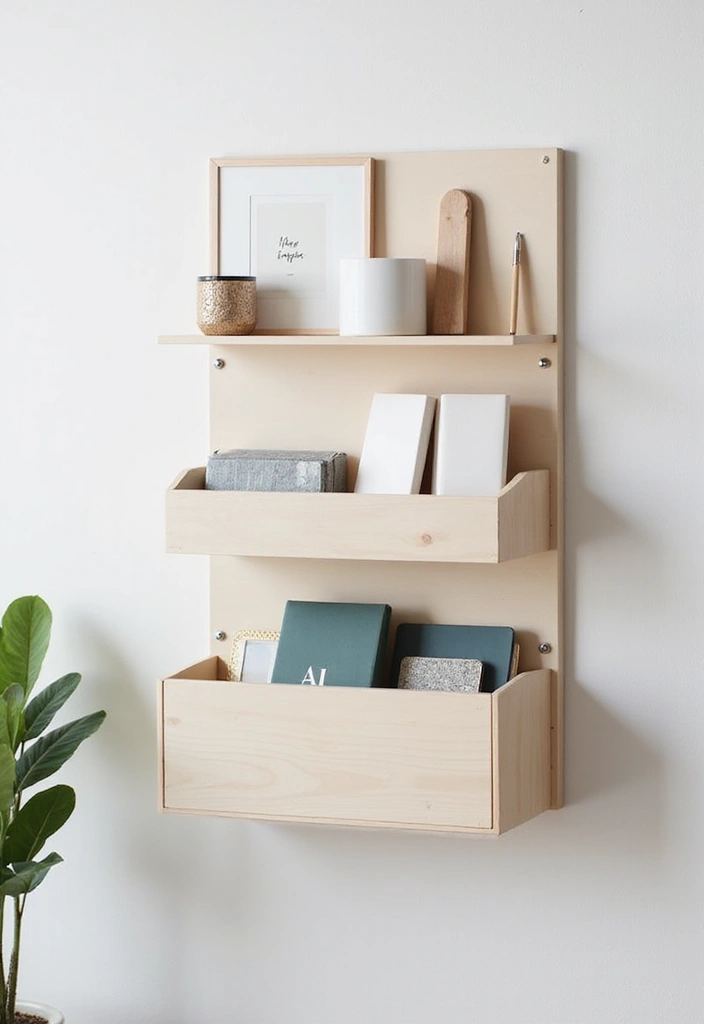 30 Aesthetic Office Decor Ideas TikTok Would Approve - 20. Wall-mounted Organizers