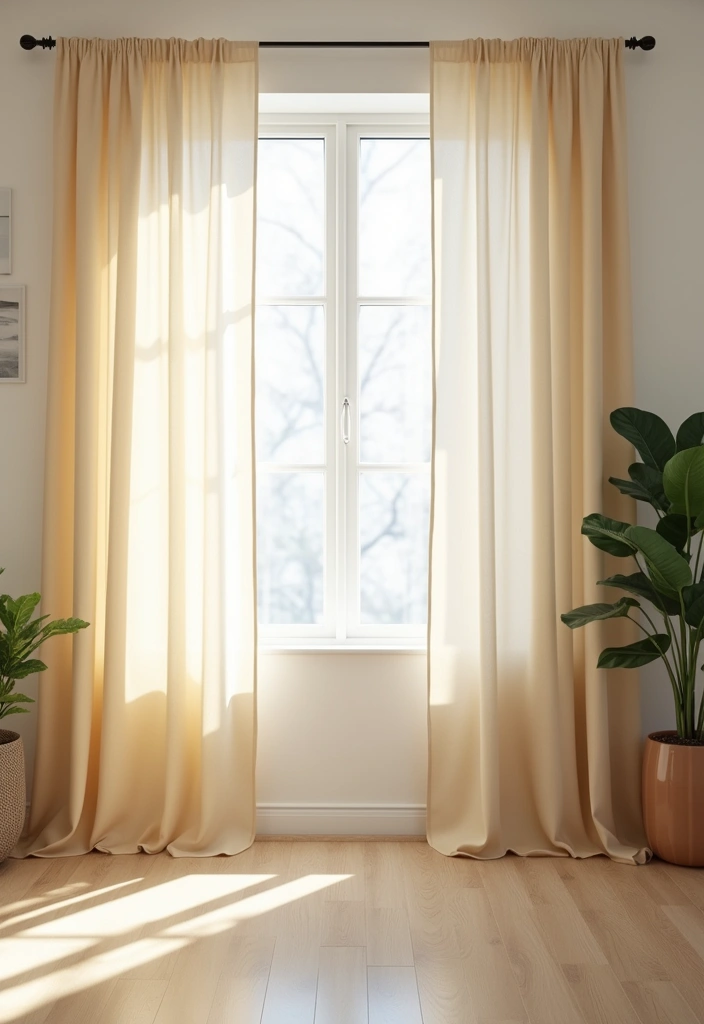 30 Aesthetic Office Decor Ideas TikTok Would Approve - 21. Simple Curtains