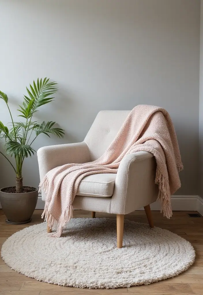 30 Aesthetic Office Decor Ideas TikTok Would Approve - 3. Cozy Textiles and Rugs