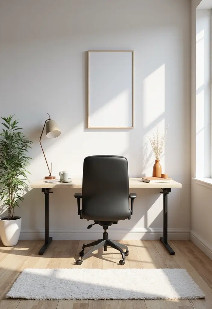 30 Bloxburg Office Ideas That Make Your Build Look Rich - 1. Minimalist Modern Workspace