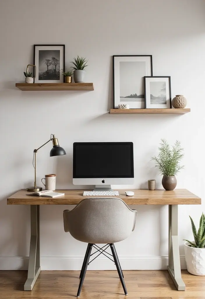 30 Bloxburg Office Ideas That Make Your Build Look Rich - 17. Chic Floating Desks